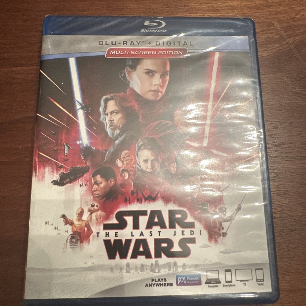 Star Wars Episode VIII The Last Jedi Blu-ray Digital 2017 Rian Johnson PG-13